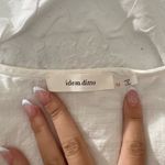 idem Ditto White Cropped V-Neck Top Photo 2