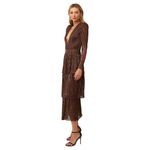 Sabina Musayev carry dress in bronze Medium Womens Midi Long Brown Photo 2