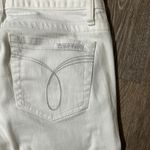 Calvin Klein -Women's Mid Rise White Cropped Jeans EUC Photo 4