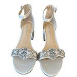 Betsey Johnson Women's 9.5  Mel Sandals 9.5M, Off-White with Rhinestones NEW Photo 0