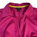 Lane Bryant  Shirt Size‎ 20 Hot Pink Button Up Long Sleeve Stretch Cotton Blouse Photo 5