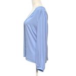 NEW J.Crew Womens Size L Top Light Blue V Photo 2