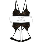 Free People Revolve We Are Hah Black Guard Her Lace Bra Medium Photo 5