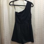 Black Halo  Black one shoulder Romper Photo 4