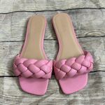 Soda Barbie Pink Braided Sandals Photo 4
