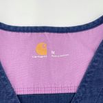 Carhartt Women's Navy Blue Short Sleeve Ripstop V-neck Nursing Scrub Top Medium Photo 3