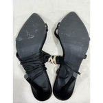 Womans “m” Black Satin Strappy Gladiator Stiletto Dress Sandals Size 5 NWOT Photo 6