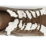 Dearfoams NIB  Kinsley Outside Zip & Lace Bootie Faux Fur Detail Platform Photo 4