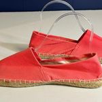 Soludos  for J. Crew Cotton Espadrille Pink Flat Shoes Size 38 Photo 6