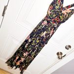 Anthropologie Maeve Gabriella Elegant Floral Black Maxi Dress XXSP Photo 12