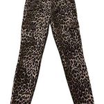 Ashley Mason Pants Leopard Cheetah Animal Print Cargo Skinny Pants Junior 7 Photo 0