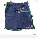 Collections ETC Drawstring Side Pocket Cargo Knit Skort with Attached Shorts Blue Size L Photo 3