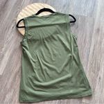 Quince olive green‎ cotton modal sleeveless top Green Photo 6
