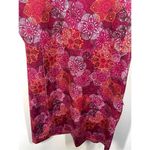 L.L. Bean Misses Floral Print Scoop Neck Sleeveless Shift Dress Multicolor Large Pink Photo 5