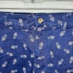 Gap  For Good Womens Sz 6 Pineapple Patterned 3'' Short Summer Navy Blue Pink Photo 1