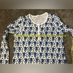 Roller Rabbit Pima Cotton Monkey Print Pajamas PJs in Blue TOP ONLY Size Small Photo 10