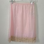Vintage 60s Aristocraft Deadstock Coquette Dainty Light Pink Slip Skirt Medium Photo 6