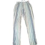 BeachLunchLounge  Women’s Striped Joggers in Blue and Cream Photo 6
