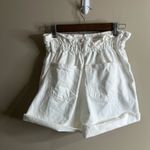 NWT MNG high waisted paper bag mom shorts XS White Photo 7