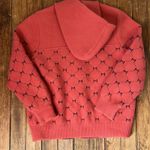 G-Star  Raw Denim zip up hooded pink knit jacket size small Photo 6