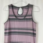 Horny Toad  | Purple Gray Stripe Casual Sleeveless Dress L Photo 1