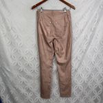 Free People Long and Lean Rose Gold High Rise Vegan Leather Leggings Size 27 Photo 7