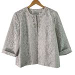 Alfred Dunner  Petite Blazer Jacket Embellished Button‎ 3/4 Sleeve Size 14P Photo 0