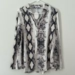 Halife Women's Roll Up 3/4 Sleeve Large V Neck Tunic Blouses‎ Tops Shirts White Photo 2