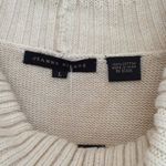 Jeanne pierre  ivory ribbed cowl neck Knit sweater Women’s Size L Large Photo 3