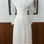 Jessica McClintock Beautiful Vintage 1980s  Tea Length Lace Wedding Dress! Photo 4