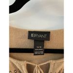 Lane Bryant  Women’s Size 14/16 Brown Tunic Shirt Sweater Tie Neck Acrylic Photo 2