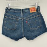 Levi's  501 shorts women's 29 high rise button fly blue denim medium wash Photo 2