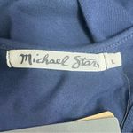 Michael Stars NWT Navy Ruched Midi Tank Dress Sz Large Racerback Cotton USA Made Photo 10