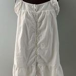 Universal Threads  Babydoll Sundress Size Medium White Ruffle Beach Coastal Lagen Photo 0