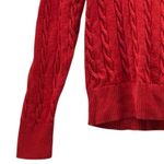 Brooks Brothers  Cable Knit Golden Fleece Sweater Red Small Photo 4