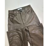 Abercrombie & Fitch EUC 90s Straight Ultra High Rise Faux Leather Pants 25/0s Photo 2