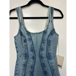 Dala On Tap Midi Paneled Denim Dress Canyon Blue Size 24 NWT Organic Cotton Photo 2