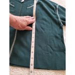 BP  Women's Split Neck OSR Cropped  Thermal Knit Henley Shirt Green Moss Size S Photo 4