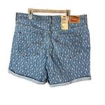 Levi’s Classic Mid Rise Sculpt Shorts Size 8 Blue Photo 6
