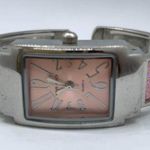 By hugo Womens Watch 19mm silver pink toned Cuff Bracelet Size 6” Photo 0