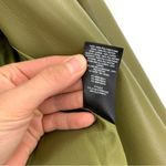 Babaton Tabloid Trench Coat Vegan Leather Olive Green S Photo 10