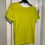 J.Crew NWOT Essentials Size S Neon Yellow Green Cotton Crew Neck Tee Shirt Photo 1