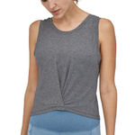 Patagonia  Women's Gray Glorya Twist Tank Top Reversible. Gray, Size L Photo 0