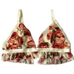 Altar'd State Altar’d State Next To Nothing Secret Garden Ruffle Triangle Bralette Photo 2