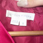 London Times  Fuschia Sleeveless Midi Satin Fitted Dress Photo 5