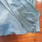 Zoa New York Blue long sleeve wrap top size medium Photo 2