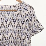 Fossil  Short Sleeve Geometric Crewneck Shift Dress Photo 1