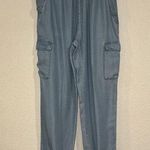 Love Tree chambray cargo jogger pants L Photo 0
