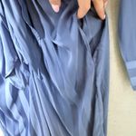 Choosy Lafayette Womens Blue Striped Jumpsuit Pockets Front Tie Comfort Size 2 Photo 7