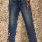 Driftwood  Jackie Floral Embroidered High-Rise Jeans 28 length 30 Photo 2